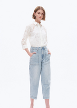 Load image into Gallery viewer, BAYEAS High Waisted Barrel Leg Jeans
