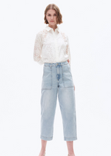 Load image into Gallery viewer, BAYEAS High Waisted Barrel Leg Jeans
