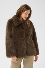 Load image into Gallery viewer, Cream - Drama Faux Fur Jacket
