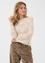 Load image into Gallery viewer, Cream Pitia Lace Long Sleeve
