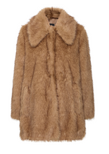 Load image into Gallery viewer, B Young Akaja Faux Fur Coat
