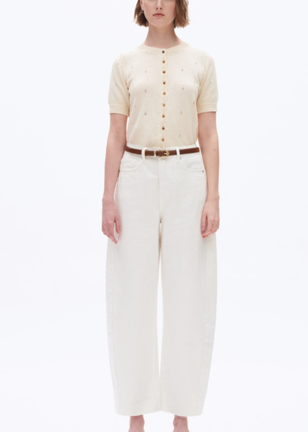 Bayeas High Waisted Barrel Leg Jeans