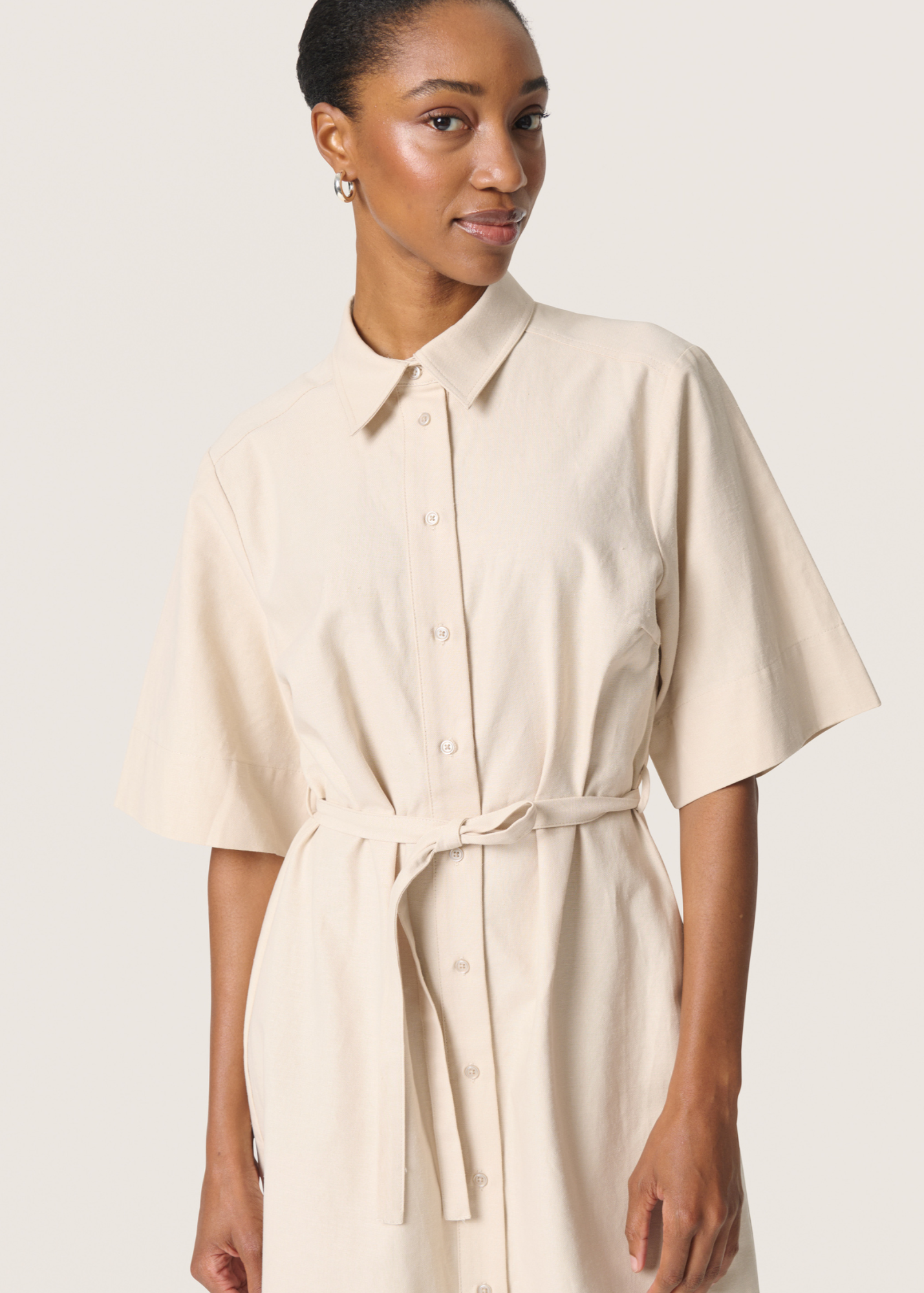 Soaked in Luxury Linnena Shirt Dress – Woven