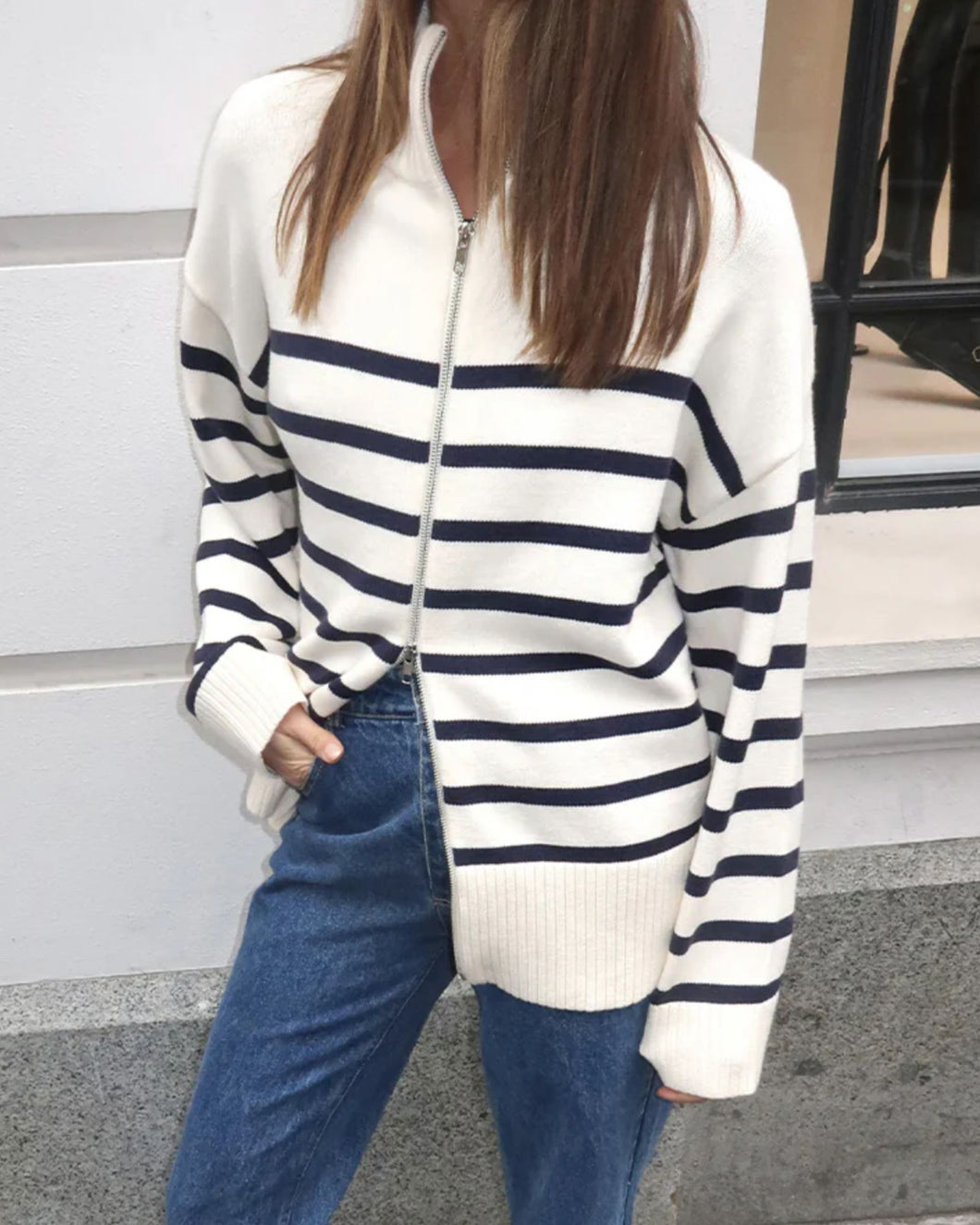 Madison the Label Addie Striped Sweater