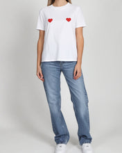 Load image into Gallery viewer, Brunette the Label Double Heart Classic Tee
