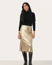 Load image into Gallery viewer, Part Two Teffania Sequin Skirt
