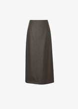 Load image into Gallery viewer, Meilleur Moment Faux Leather Midi Skirt
