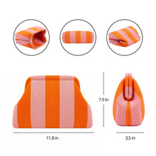 Load image into Gallery viewer, Striped Bella Clutch
