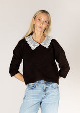 Load image into Gallery viewer, Lyla &amp; Luxe Ayla Sweater with Lace Collar
