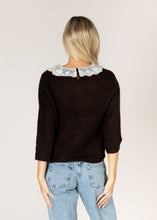Load image into Gallery viewer, Lyla &amp; Luxe Ayla Sweater with Lace Collar
