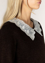 Load image into Gallery viewer, Lyla &amp; Luxe Ayla Sweater with Lace Collar
