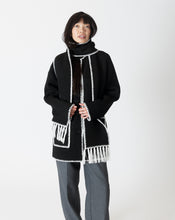 Load image into Gallery viewer, Lyla and Luxe Delaney Short Coat with Detachable Scarf and Whipstich Detail
