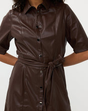 Load image into Gallery viewer, Soya Concept Leather Shirt Dress
