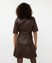 Load image into Gallery viewer, Soya Concept Leather Shirt Dress
