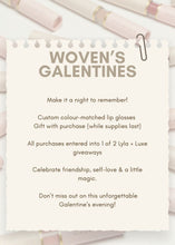 Load image into Gallery viewer, Woven Galentine's Event
