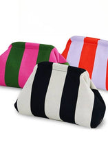 Load image into Gallery viewer, Striped Bella Clutch
