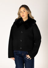 Load image into Gallery viewer, Lyla &amp; Luxe Faux Fur Collared Jonah Sweater
