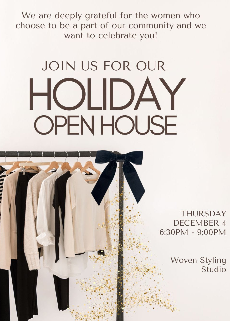 Woven Holiday Open House