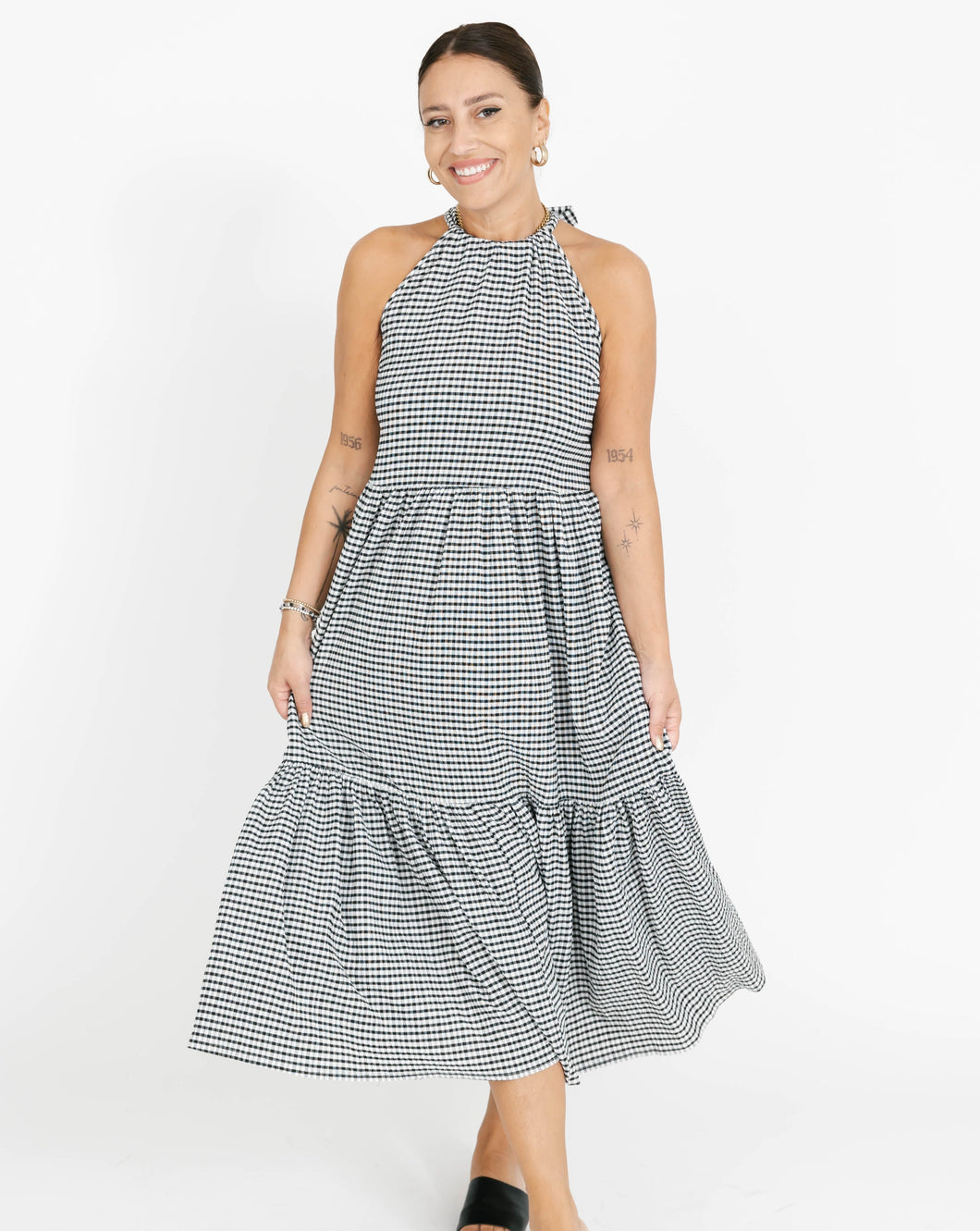 Smash & Tess Valentina Gingham Maxi Dress