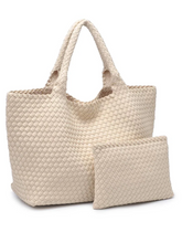 Load image into Gallery viewer, Sole and Selene Woven Tote
