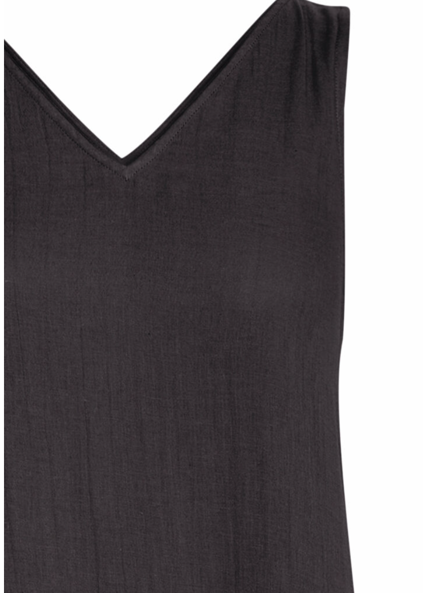 Foxa V Neck Linen Maxi Dress