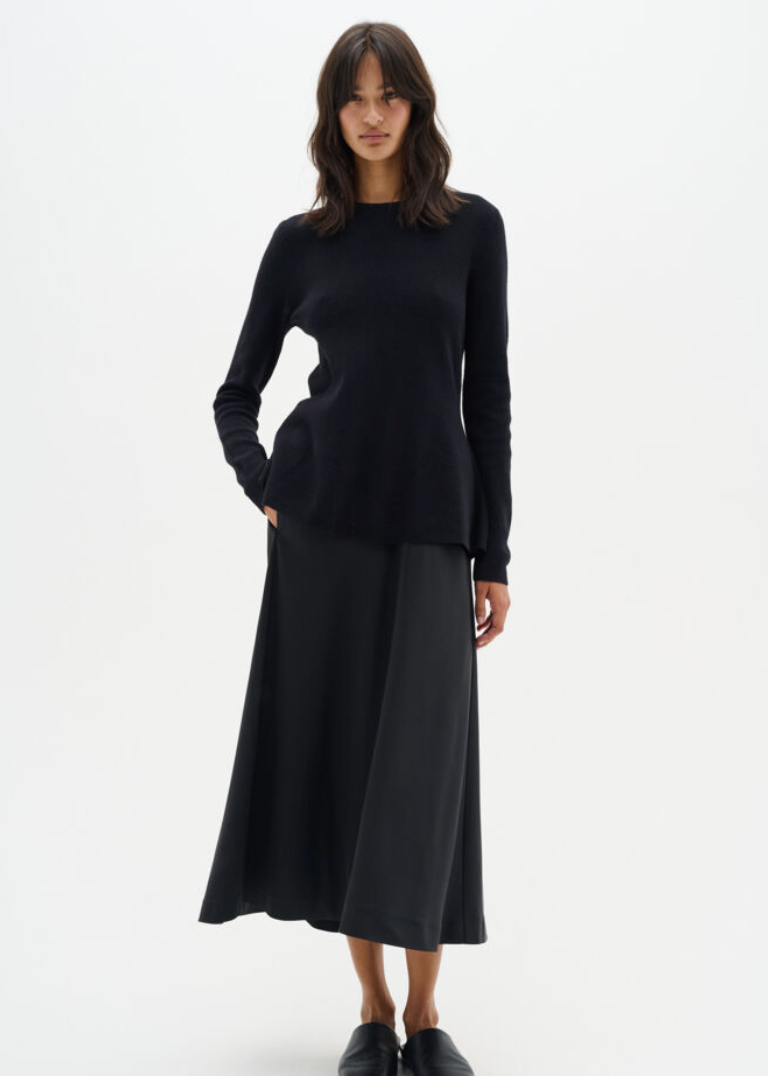 In Wear Zilky Satin Skirt