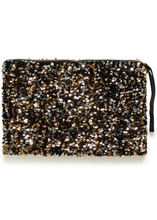 Load image into Gallery viewer, Part Two Denia Sequin Clutch
