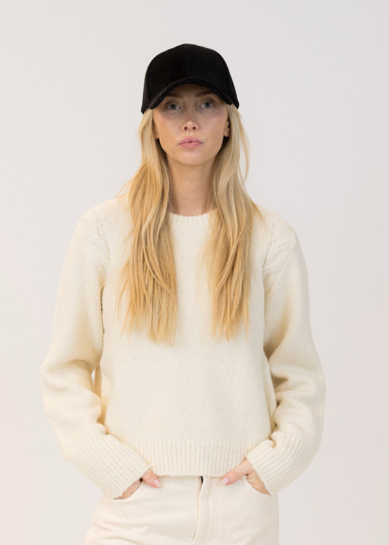 Lyla & Luxe Felt Baseball Cap