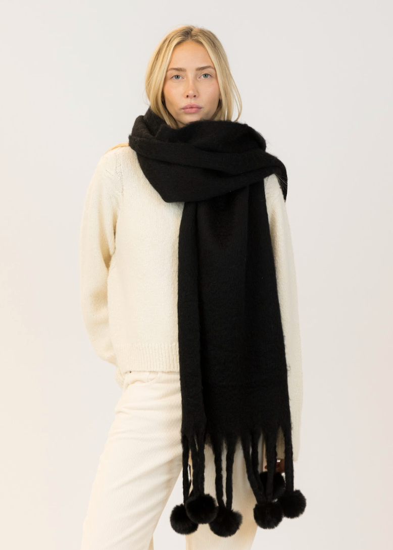 Lyla and Luxe Pom Pom Scarf