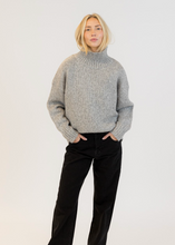 Load image into Gallery viewer, Lyla and Luxe Aggie Mockneck Ribbed Sweater

