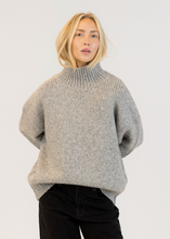 Load image into Gallery viewer, Lyla and Luxe Aggie Mockneck Ribbed Sweater
