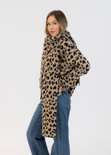 Load image into Gallery viewer, Lyla and Luxe Delaney Animal Print Cropped Jacket
