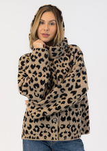 Load image into Gallery viewer, Lyla and Luxe Delaney Animal Print Cropped Jacket

