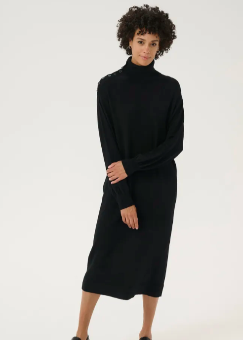 black turtleneck sweater dress Trina Turk Women's Larissa 2 Dress - Black