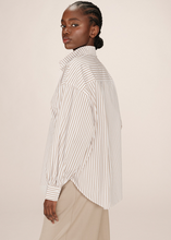 Load image into Gallery viewer, Grace &amp; Mila Sorbet Striped Button Down Blouse
