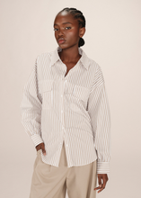 Load image into Gallery viewer, Grace &amp; Mila Sorbet Striped Button Down Blouse
