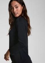 Load image into Gallery viewer, Spanx Air Essentials Relaxed Long Sleeve Top with Side Slit Detail
