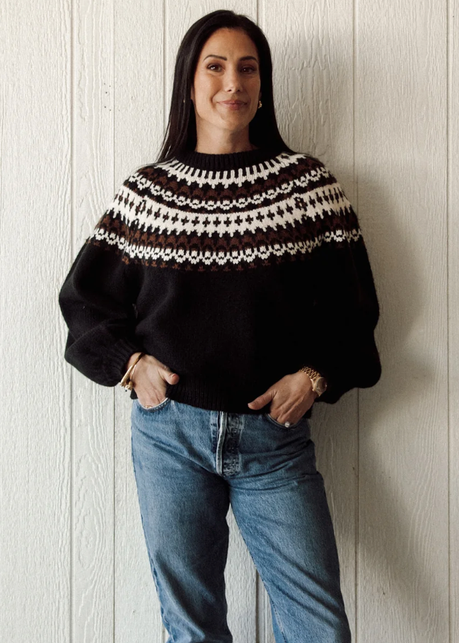 Brunette the Label Fair Isle Sweater