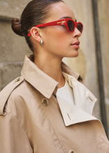 Load image into Gallery viewer, Esqualo Cropped Trench with Bubble Hem
