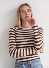 Load image into Gallery viewer, Brunette The Label Ribbed Long Sleeve Top

