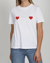 Load image into Gallery viewer, Brunette the Label Double Heart Classic Tee
